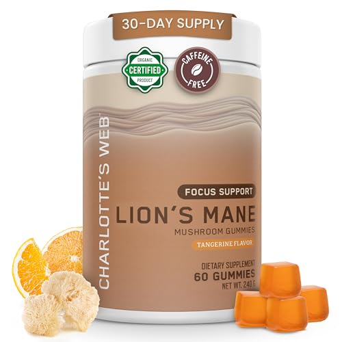 Charlotte's Web Focus Support Mushroom Gummies for Focus and...