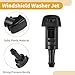 Partuto Windshield Washer Nozzle No.98630G3000 Car Front Windshield Spray Nozzles Wiper Spray Washer Jet for Hyundai Santa Fe 2019-2022 Black 2 Pcs Gasket