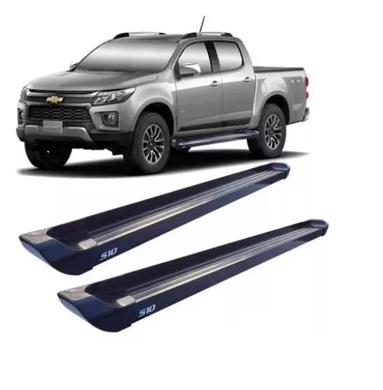 Estribo Lateral S-10 2012 Em Diante Plataforma De Alumínio