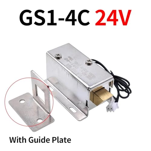 Serrure de commande électrique tiroir 24V avec guidage