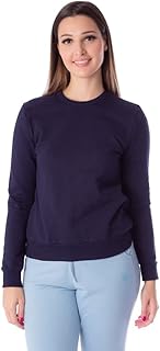 Blusão Feminino Básico de Moletom Rovitex Azul