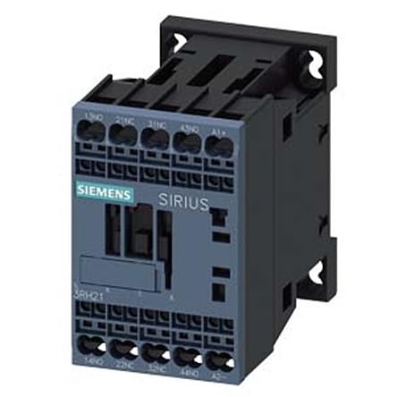 Contacteur auxiliaire Siemens 3RH2 24V DC 2NO+1NC pour automatisme