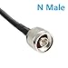 GEMEK 36ft N Male to N Male Cable, Low Loss S-MR400 Extension Coaxial for 3G 4G 5G 6G LTE ADS-B Ham GPS WiFi RF Radio to Antenna or Surge Arrester Use (50 Ohm Not for TV)