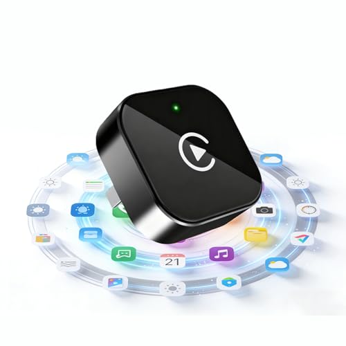 ysowyne 2026 Wireless CarPlay Adapter for iPhone ＆Android,Upgrade Convert Wired to Wireless, Plug and Play,Mini USB Design, Fast Stable Connection,CarPlay Wireless Adapter for Android＆iPhone