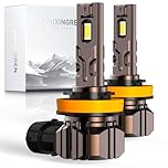 WAIXINGREN H11 Led Headlight Bulb, 6500K Cool White, 60W 26000LM H11 Headlight Bulb Led with Fan, No Adapter Required, Plug and Play Easy Installation, Pack of 2 (H11/H8/H9)
