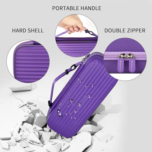 Image of Stethoscope Case Compatible with 3M Littmann Classic III /for MDF Instruments /for Paramed /for FriCARE Monitoring Stethoscope, Extra Room for Doctor & Nurse Accessories-Purple