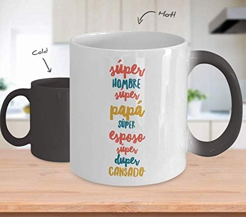 Miniatura 2 de Regalo para Papa Taza de Cafe Padre Feliz dia del Padre Vaso, taza café divertidas, tazas personalizadas, coffee mug inspiradoras, taza con mensajes