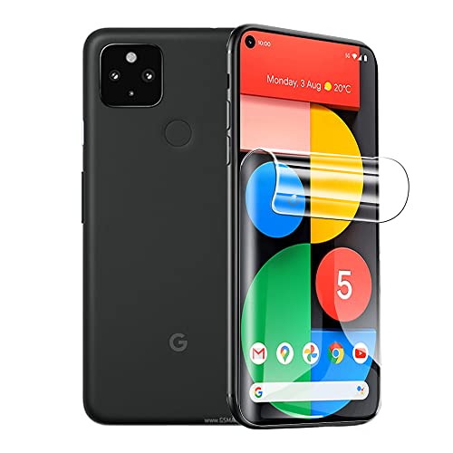 CUFEREDU 2 uds 3D Protector de Pantalla Flexible para Google Pixel 4a 5G 6.2“ 2020 Película de Hidrogel Transparente de TPU A Prueba de Explosiones NO Vidrio Templado