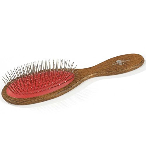 Braun & Wettberg Haarbürste Ungenoppte Drahtstifte 25/244 121 FSC-zertifiziertes Buchenholz, Braun gewachst, Entwirren, Wellig, Lockig, Kraus, Fein, Medium, Dick, Alle Altersgruppen, Unisex