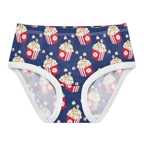 Girls' Underwear Popcorn Cotton Stretch Comfort Toddler Panties