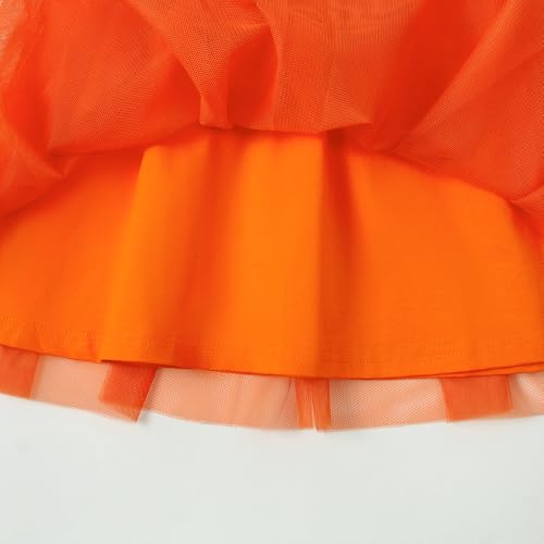 LYSMuch 18M-7Y Baby Girls Tulle Dress Toddler Ruffle Tutu Wedding Dresses Solid Color Birthday Outfit 7