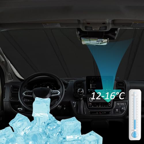 Image of Thickest Windshield Sun Shade for 2014-2026 Dodge RAM ProMaster Cargo Van