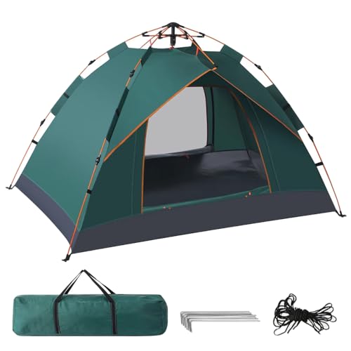 Tienda de campaña Pop Up para 2 personas, resistente al agua, automática, ligera, con montaje...
