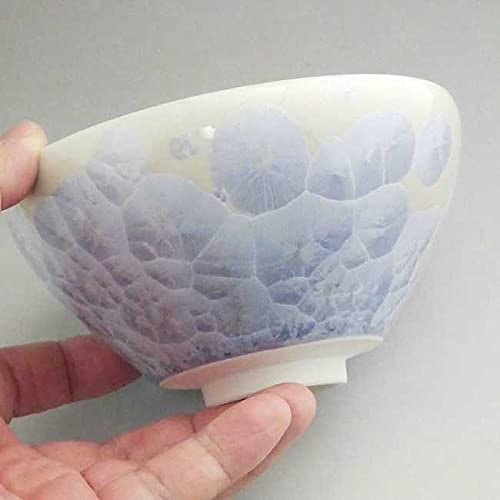 茶道具 京焼・清水焼・陶あん窯抹茶茶碗・ Amazon | 花結晶抹茶茶碗 銀藤 陶あん | 京焼清水焼 | 抹茶碗