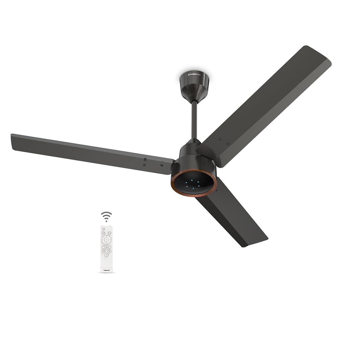Goldmedal ORYZO BLDC 1200mm BEE Certified 5 Star Rated Ceiling Fan For Home and Office | Remote Control | Anti Dust | Smooth & Silent Operation(GRANITE GREY)-image-25