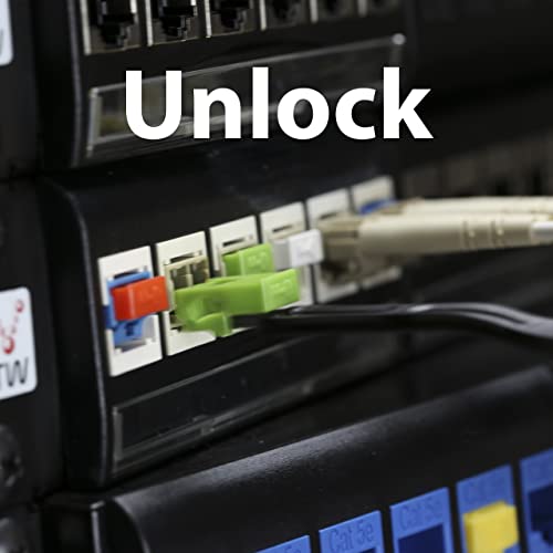 Ntw Nl-Lcpbk100-Gn Net-Lock Locking Lc Port/Dust Blocker With Black Removal Tool, Green, 100 + 5 Key #TOP5