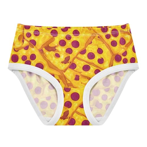 Cartoon Toddler Underwear Custom 2t Cotton Girl Panties Cute Pepperoni Pizza Cheese Food Print Briefs Underpants