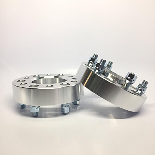 Customadeonly 2pc Hubcentric Wheel Spacers 6x5.5 6x139.7 93.1mm CB 12X1.5 Stud 2" Inch Thick -Compatible with 2011-2018 Ranger EUDM, 2019-2021 Ranger US Model