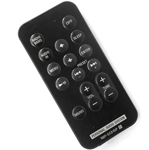 New OEM Replacement Sony RMT-CCS15iP Remote Control for ICF-CS15IP ICF-CS15IPB ICF-CS15IPBLK ICF-CS15IPS ICF-CS15IPSIL