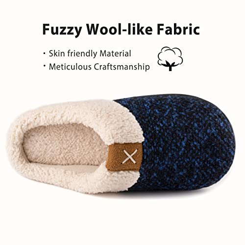Image of ULTRAIDEAS Women's Indoor Bedroom Slipper with Memory Foam, Gift for Women, Wool-Like House Shoe with Anti-Skid Rubber Sole for Ladies