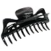 Parcelona French Classic Large 5.5 Inches Celluloid Black Claw Jaw Hair Clip Clamp Clutcher