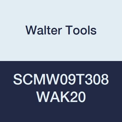 SCMW09T308 WAK20 Carbide Tiger-Tec Positive Indexable Turning Insert, 1/32" Corner Radius, 3/8" IC, 5/32" Thick, 0.024" - 0.157" Depth of Cut (Pack of 10)