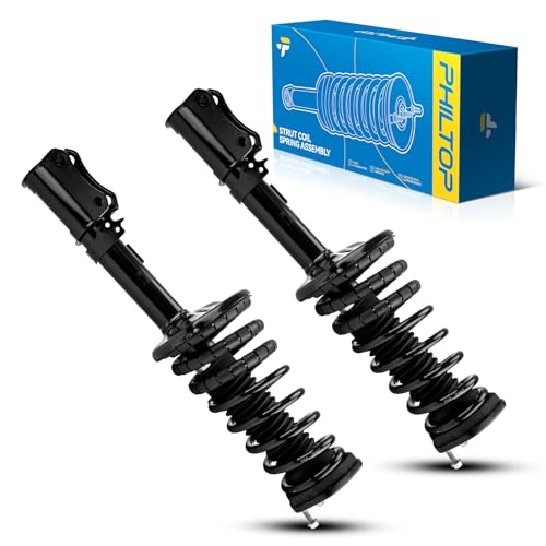 Image of PHILTOP Rear Complete Struts Shock Absorber Compatible with 1997-2003 Avalon, Struts with Coil Spring Assemblies #OE 271680 /271681, 2 Packs