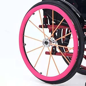 SXFYHXY Rolstoel achterwielhoes/beschermhoes 24 inch 1 paar antislip slijtage – resistente handduwhoes, rolstoel…