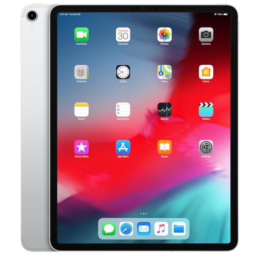 Apple iPad Pro (12.9-inch, Wi-Fi + Cellular, 256GB) - Silver (Renewed)