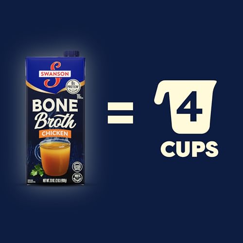 Image of SWANSON S Chicken Bone Broth, 32 oz Carton (Pack of 2)