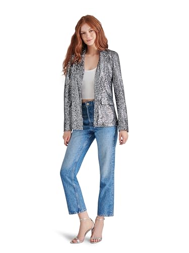 Blazer Payton Steve Madden pour femme - Veste tailleur chic noir