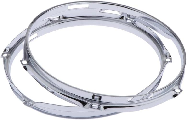 Generic 2 Premium Alloy Steel Snare Drum Hoop Rim 10 Inch 6 Holes 1.5mm