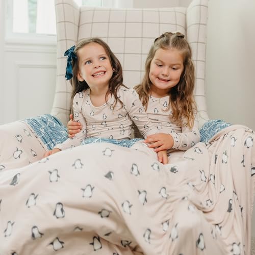 Image of Copper Pearl Jumbo 3-Layer Baby Blanket: Soft Baby Quilts for Boys and Girls | Breathable, Cozy, Toddler Blanket | Baby Quilt for Newborns | 60x72 Premium Material | Penguins