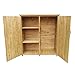 Wiltec Gartenhaus mit 2-flügelige Tür 1350x500x1540mm aus Fichtenholz mit Bitumendach für Garten, Terrasse & Balkon Gerätehaus Geräteschuppen Holzhaus Werkzeugschrank