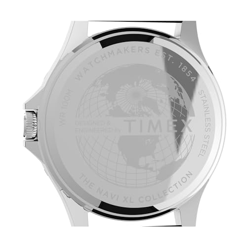 TIMEX Leather Men Blue Analog Dial Watch- Tw2U55700Uj, Bandcolor-Black - Image 4