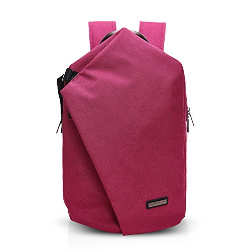 Preisvergleich Produktbild FANDARE Mode Rucksack Daypack 15.6 Zoll Laptoprucksäcke Wanderrucksäcke Fahrradrucksäcke Schulrucksack Notebook Reisen Studenten Herren Damen Hohe Qualität Wasserdicht Polyester Rot