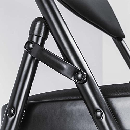 Folding Faux Leather Chair - Strong Steel Event Hall Seating or Temporary Seat for Guests and Desks (1) 9 Folding Faux Leather Chair - Strong Steel Event Hall Seating or Temporary Seat for Guests and Desks (1) - Image 9