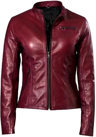 Women Claire Red Cosplay Real Leather Redfield Costume Resident RE 2 Gaming Jacket