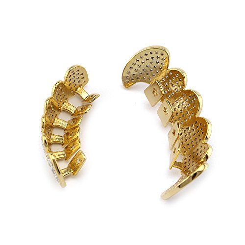 Grillz de Hip Hop Chapados en Oro 18K para Dientes miniatura 3