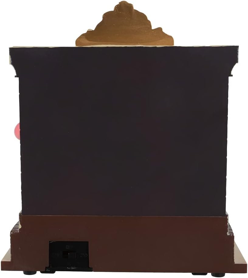 Kurt S. Adler 7-Inch Battery-Operated Rudolph and Santa Fireplace Table Piece