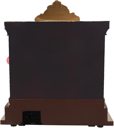 Miniatura 3 de Kurt S. Adler Mueble de mesa de chimenea de Rudolph y Santa con pilas de 7 pulgadas