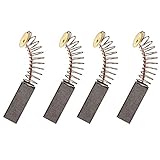 ZLYY 4pcs 17mm x 6mm x 6mm Generic Electrical Drill Motor Carbon Brushes Replacement Parts