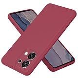 XINYEXIN Custodia in Silicone per Oppo A6 Pro 5G, Cover Ultra Sottile Antiurto con Fodera in Microfibra, Protezione Morbida Antiscivolo - Rosso