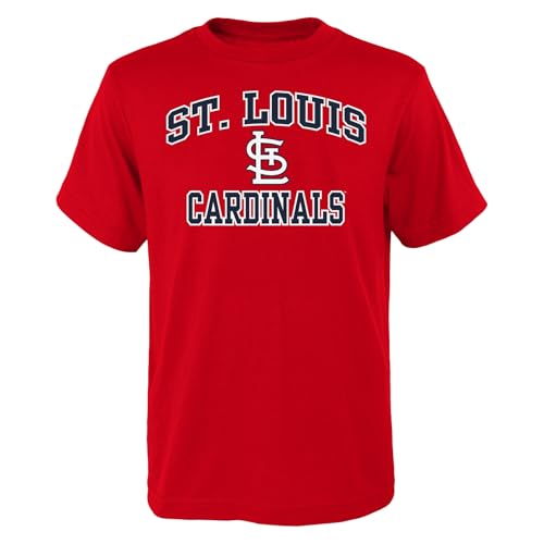 Outerstuff MLB Kids Youth 8-20 Official City Headline Arch Logo Team T-Shirt (US, Numeric, Size: 14-16, Regular, St. Louis Cardinals - Red)
