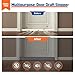 MAGZO Door Draft Stopper, 36 Inch Under Door Draft Blocker Noise Stopper, Weighted Wind Blocker Draft Guard for Bottom of Door, Gray