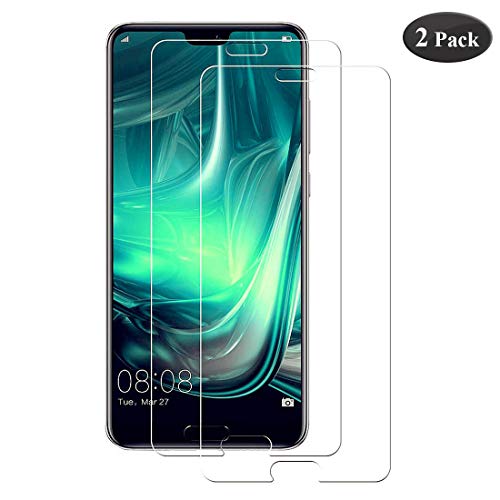 Seomusen Cristal Templado Huawei P20 Pro [2 Piezas], Huawei P20 Pro Protector de Pantalla [9H Dureza][Ultra-Transparente][2.5d Borde Redondo][Resistente a Arañazos], P20 Pro Vidrio Templado