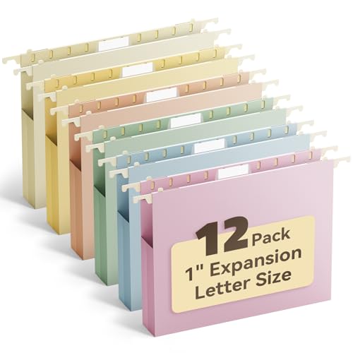 Ansook Hanging File Folders Letter Size Extra Capacity,Heavy Duty 1