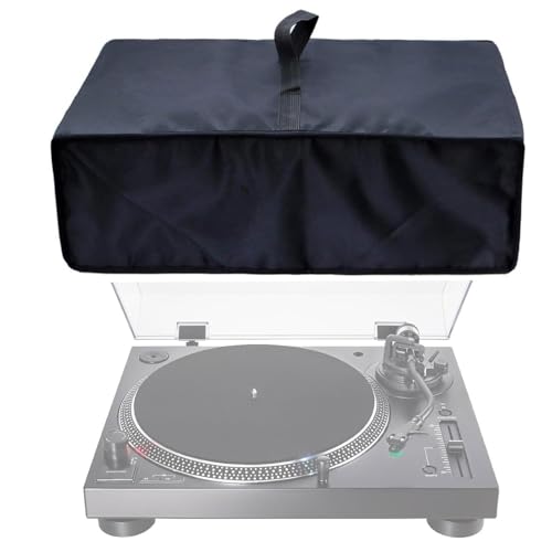 Turntable Cover, Waterproof Protector, 18,9 x 15,75 x 6,7 pulgadas Oxford Cloth Shield, Wide Fit Design, Dust Resistant Guard, Suitable for Home Audio Equipment, Music Devices, Collectors, Storage