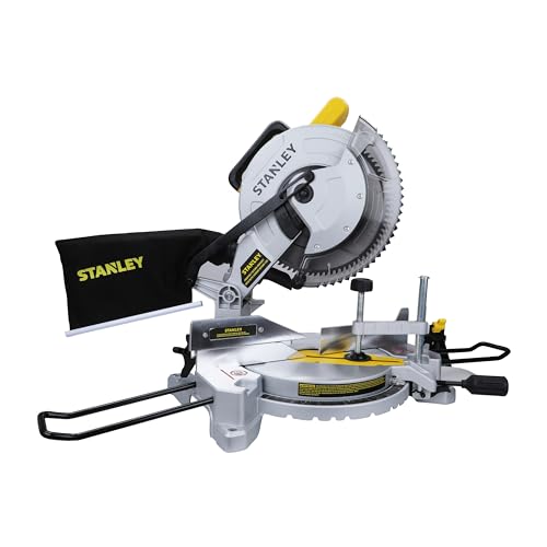 STANLEY SM16-IN 1650W Sierra de inglete compuesta de 10 pulgadas (amarillo y negro)
