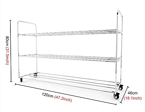 Ballenkar Zilveren Rollende Opbergwagen voor Sportballen, Volleybal Stand Voetbal Houder voor Kamer Garage Kelder… - Image 4